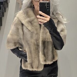 Mink Fur Stole Med